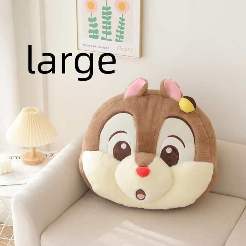 Cartoon Chipmunk Cushion Car Pillow – Soft Air Conditioning Blanket for Comfort