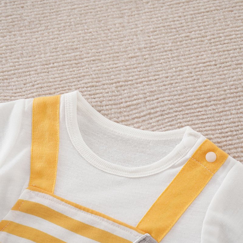 Short-Sleeve Baby Jumpsuit for Warm Weather - Comfy & Cute Baby Outfit