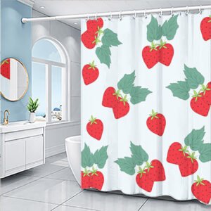 Cartoon Fruit Series Shower Curtain Set – Fun & Colorful Bathroom Decor