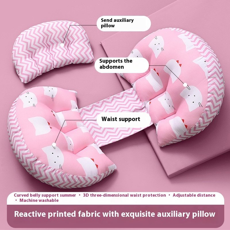 Maternity Waist Protection Sleeping Pillow – U-Shaped Belly Support Pad for Pregnant Women