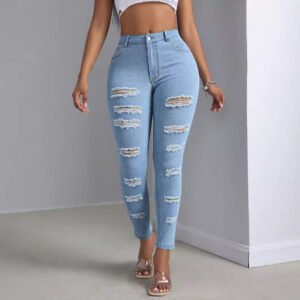 Women's Ripped Jeans- Trendy Ripped Trousers