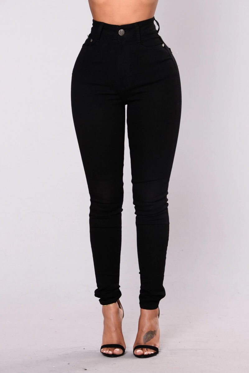 Hip Lift Skinny Jeans- Ultra High Waist Stretch Hip Lift Denim Skinny Pants