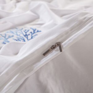 Simple Nordic Style Four-Piece Bedding Set – Solid Color Quilt Cover & Sheet Set