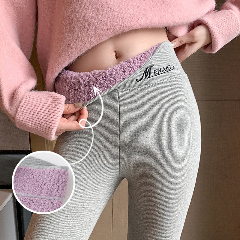 High Waist Slim Warm Cotton Pants – Plus Size Pencil Fit for Comfort & Style