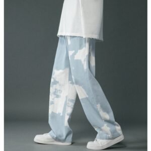 Dyed Denim Straight Leg Pants for Boys – Trendy & Comfortable Casual Wear