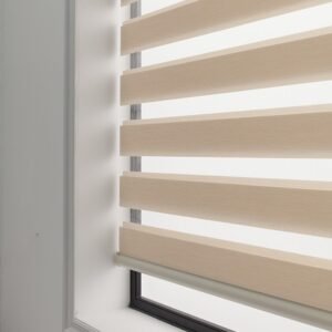 Soft Gauze Semi-Shading Rolling Curtain – Electric Zebra Roll-Up Window Treatment