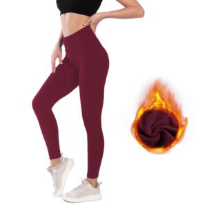 Women's High Waist Belly Contracting Warm Yoga Sports Leggings – Comfortable & Supportive