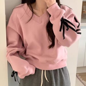 Women's Fashion Solid Color Hoodie - Casual & Stylish Pullover