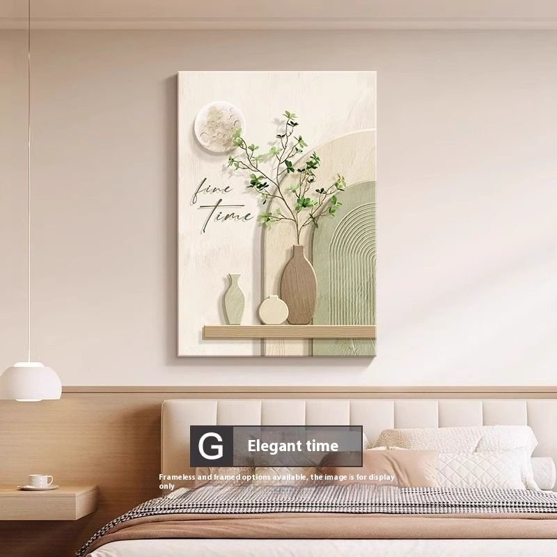 Decorative Cream Style Abstract Line Character Mural – Modern Wall Art for Home Decor