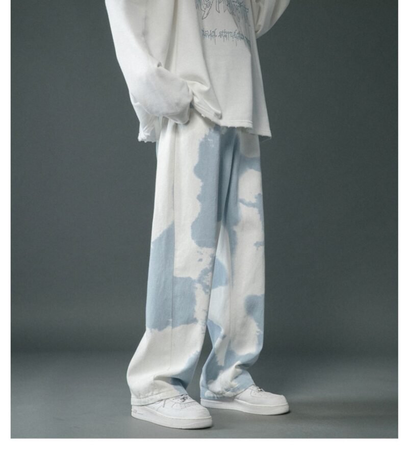 Dyed Denim Straight Leg Pants for Boys – Trendy & Comfortable Casual Wear