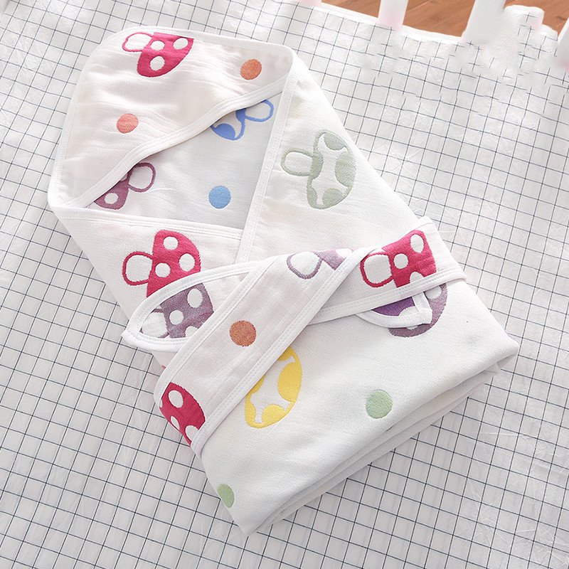 Newborn Cotton Wrapper – Soft Baby Cuddling & Swaddling Blanket for Comfort