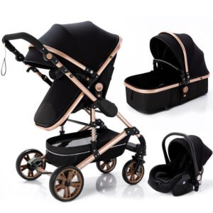 Baby Stroller - High Landscape Lightweight Folding with Shock Absorption