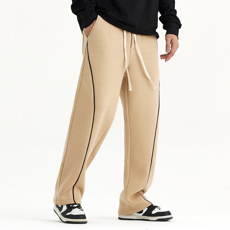 Fall-Winter Velvet Warm Knit Sweater & Straight Slacks – Cozy & Stylish Winter Outfit