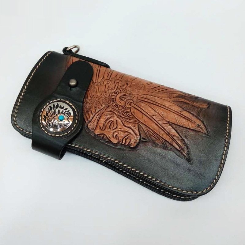 Rich Bag First Layer Cowhide Leather Wallet
