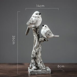 Bird Decorations – Home Furnishing Resin Crafts for Soft and Elegant Decor