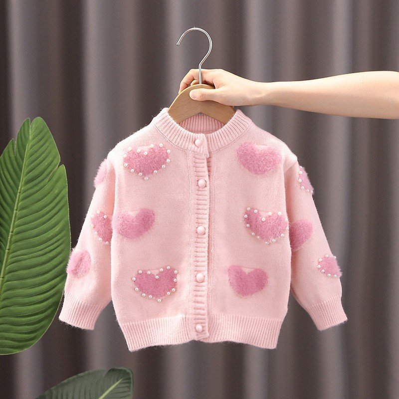 Baby Sweater little hearts Coat - Soft & Cozy Sweater for Infants