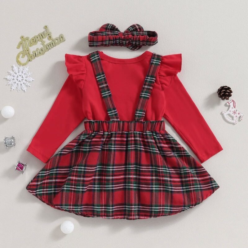 Christmas Newborn Baby Girl Clothing – Festive Outfit for Baby's First Holiday