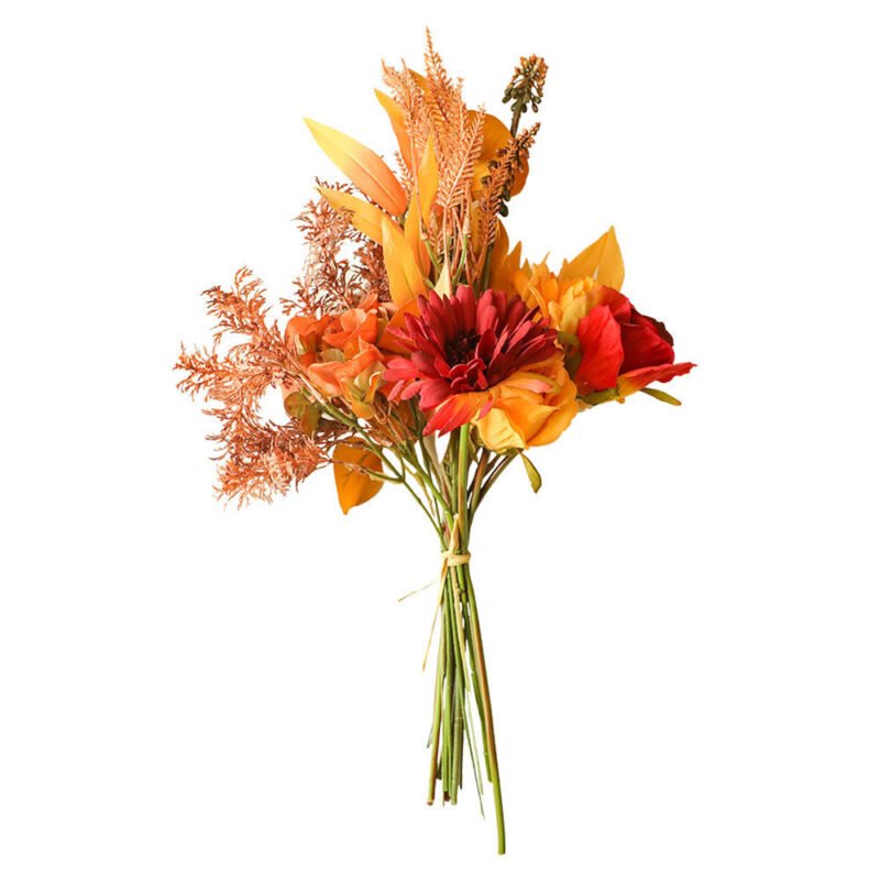 Autumn Color Bouquets of Green Plants – Wholesale Artificial Flowers for Home and Event Decor
