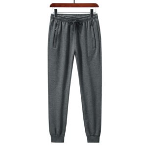 Men's Mid-Waist Elastic Sports Pants - Comfortable and Versatile Activewear