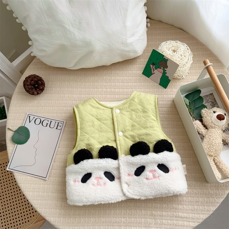 Autumn & Winter Windproof Thickened Children’s Outerwear – Cartoon Winter Fleece