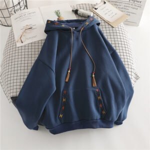 Hooded Style Loose All-Matching Top - Casual & Versatile Fashion