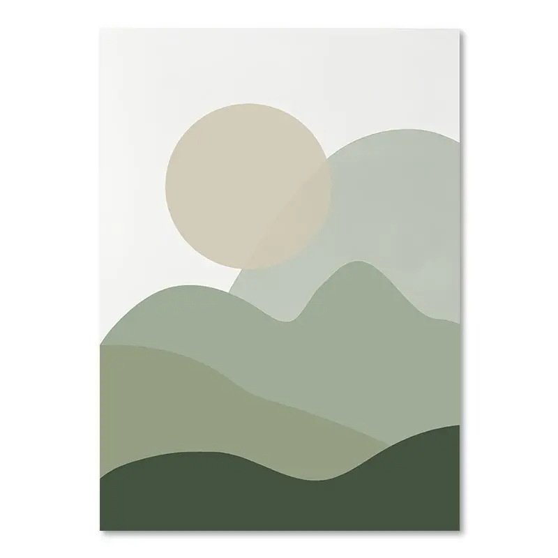 Green Plant Decorative Painting – Refreshing Wall Art for Nature-Inspired Home Decor