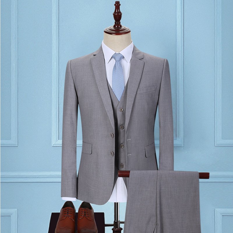 Dark Green Men's Three-Piece Suit – Business & Formal Elegance