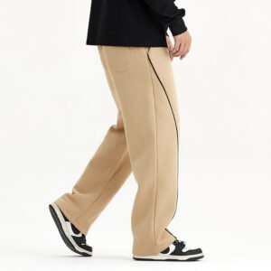Fall-Winter Velvet Warm Knit Sweater & Straight Slacks – Cozy & Stylish Winter Outfit