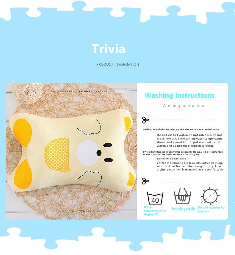 Baby Pillow Detachable & Removable – Washable, Soft & Comfortable Head Support Pillow for Infants