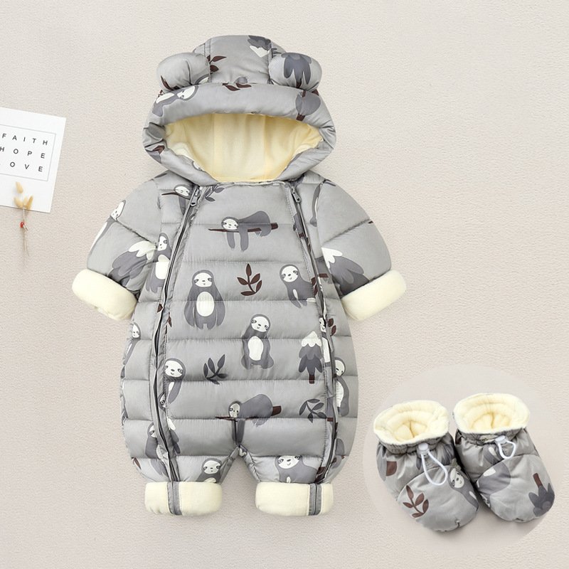 Baby Winter White Down Jacket – Warm & Cozy Down Coat for Infants