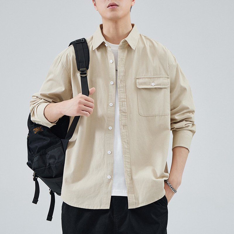 Men's Cotton High-Grade Loose Casual Shirt – Comfortable & Stylish