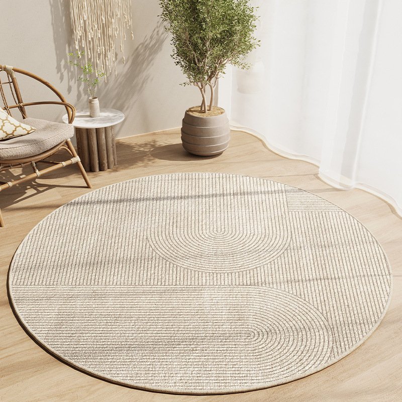 Simple Round Carpet for Study – Swivel Chair, Absorbent, Wear-Resistant & Skid-Resistant Blanket