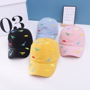 Colorful Small Dinosaur Children's Baseball Hats – Fun & Stylish Kids Caps