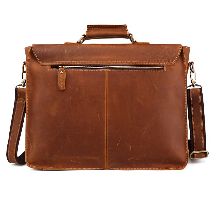 Genuine Leather Men's Business Briefcase | Premium Quality Office Work Bag