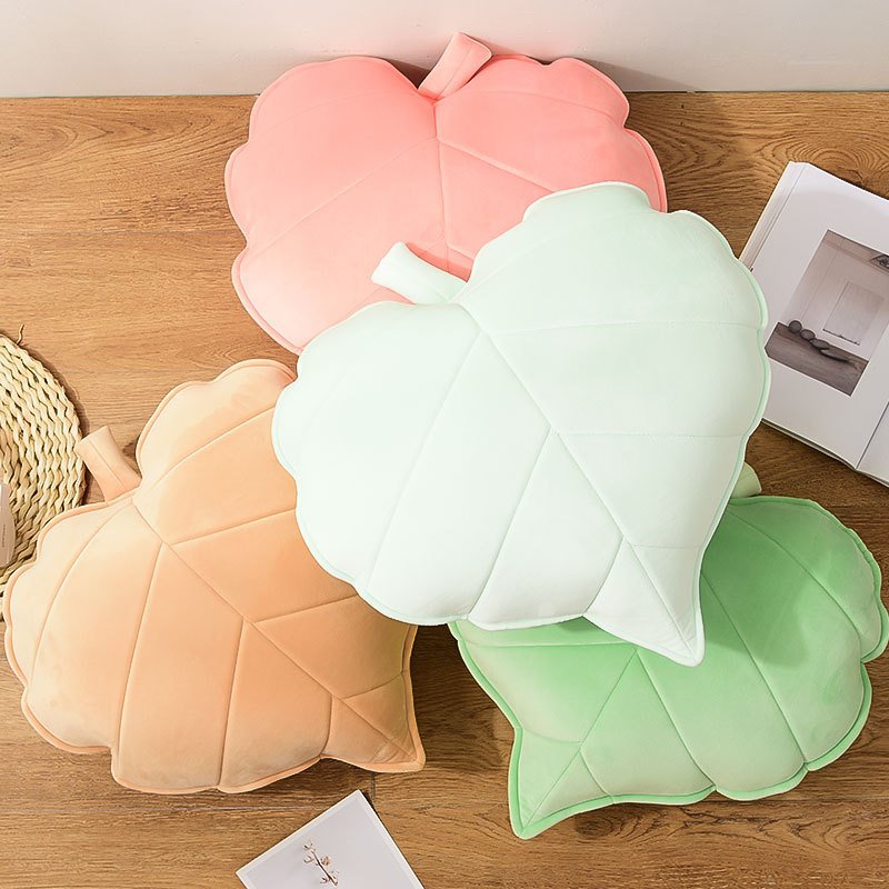 3D Heart Leaf Sofa Bed Throw Cushion – Cute Kids Room & Outdoor Recliner Chair Back Cushions