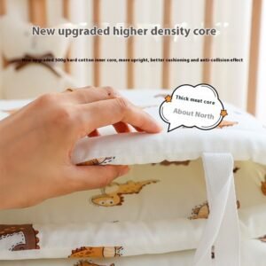 Cotton Breathable Anti-Collision Buffer Soft Bag - One-Piece Baby Bed Enclosure for Safety