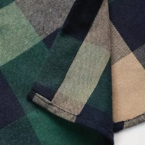 Dark Green Men's Plaid Shirt – Classic & Stylish
