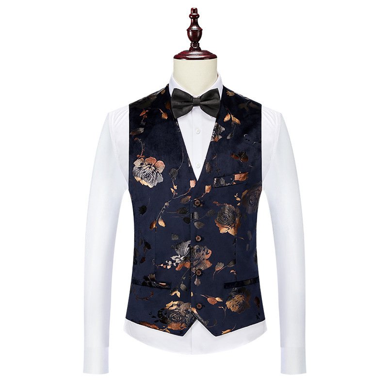 Men's Business Creative Printed Tie Suit Set - Stylish & Professional Attire