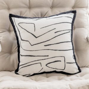 French Classic Style Light Luxury Black and White Sofa Pillow Cases – Elegant Home Accent