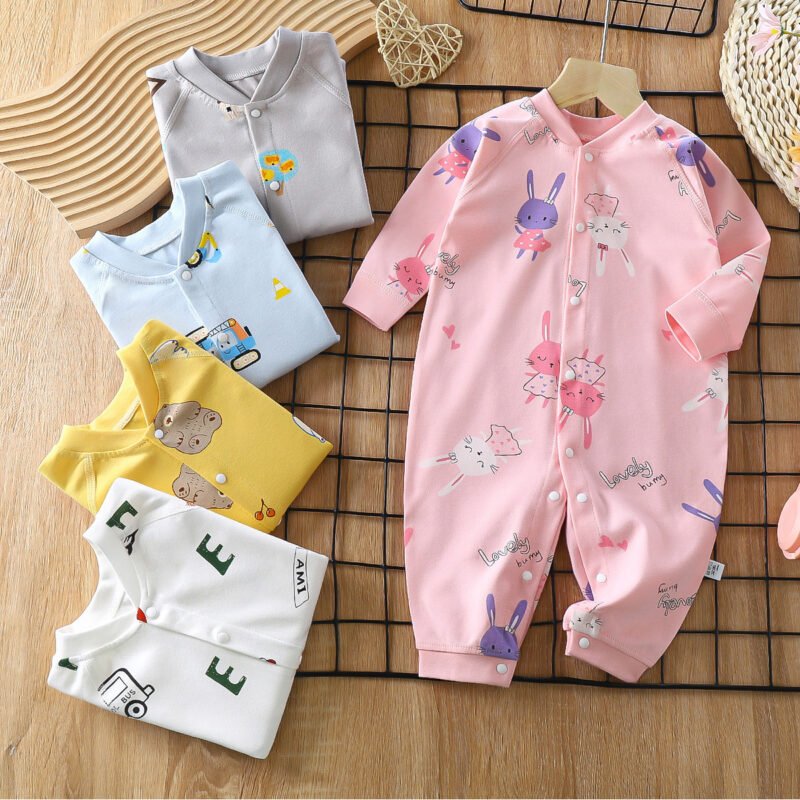 Baby Cotton Jumpsuit – Soft & Breathable One-Piece Outfit for Infants