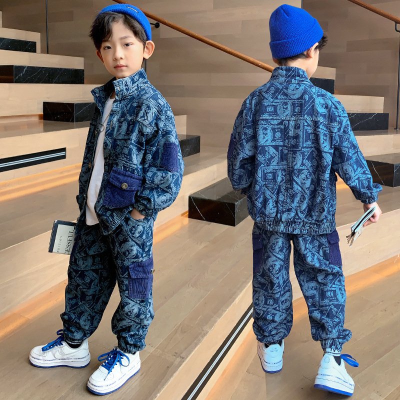 Handsome Boy Clothes | Spring & Autumn Two-Piece Set for Stylish Kids