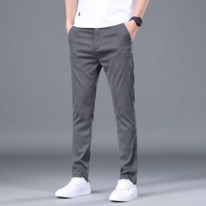 Men's Straight Trousers – Slim Fit Skinny Pants for a Stylish and Modern Look