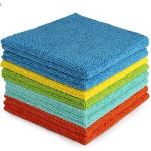 Microfiber Kitchen Dishcloth – Wet & Dry Dual Use for Efficient Cleaning