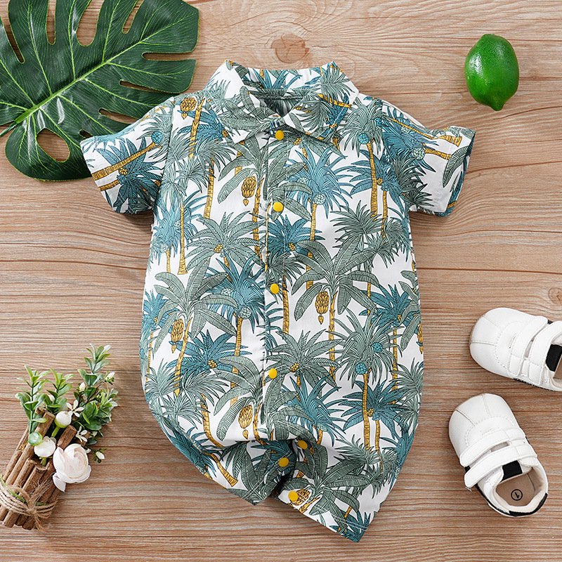 Summer Baby Boy Gentleman Jumpsuit - Stylish & Comfortable Outfit for Baby Boys