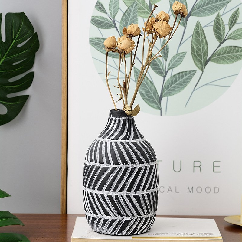 Ceramic Vase Decoration – Simple Handicraft Art for Flower Arrangements and Hydroponics