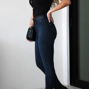 High Stretch Slim Fit Fashion Solid Color Jeans – Comfortable & Trendy Fit