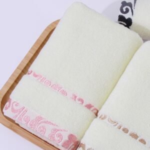 High-Quality Pure Cotton Crepe-Free Jacquard Thickening Face Towel – Soft & Absorbent
