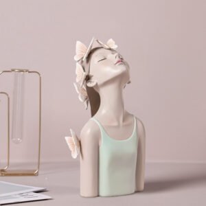 Bubble Girl Resin Ornaments – Nordic Creative Home Decor for Living Room & TV Cabinet, Newly Married & Girls Day Gifts
