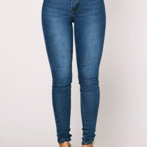 Hip Lift Skinny Jeans- Ultra High Waist Stretch Hip Lift Denim Skinny Pants
