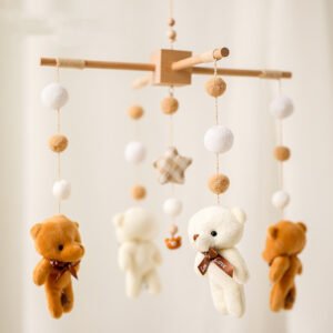 Plush Cloud Handmade Baby Bed Bell - Soft & Soothing Crib Toy for Babies